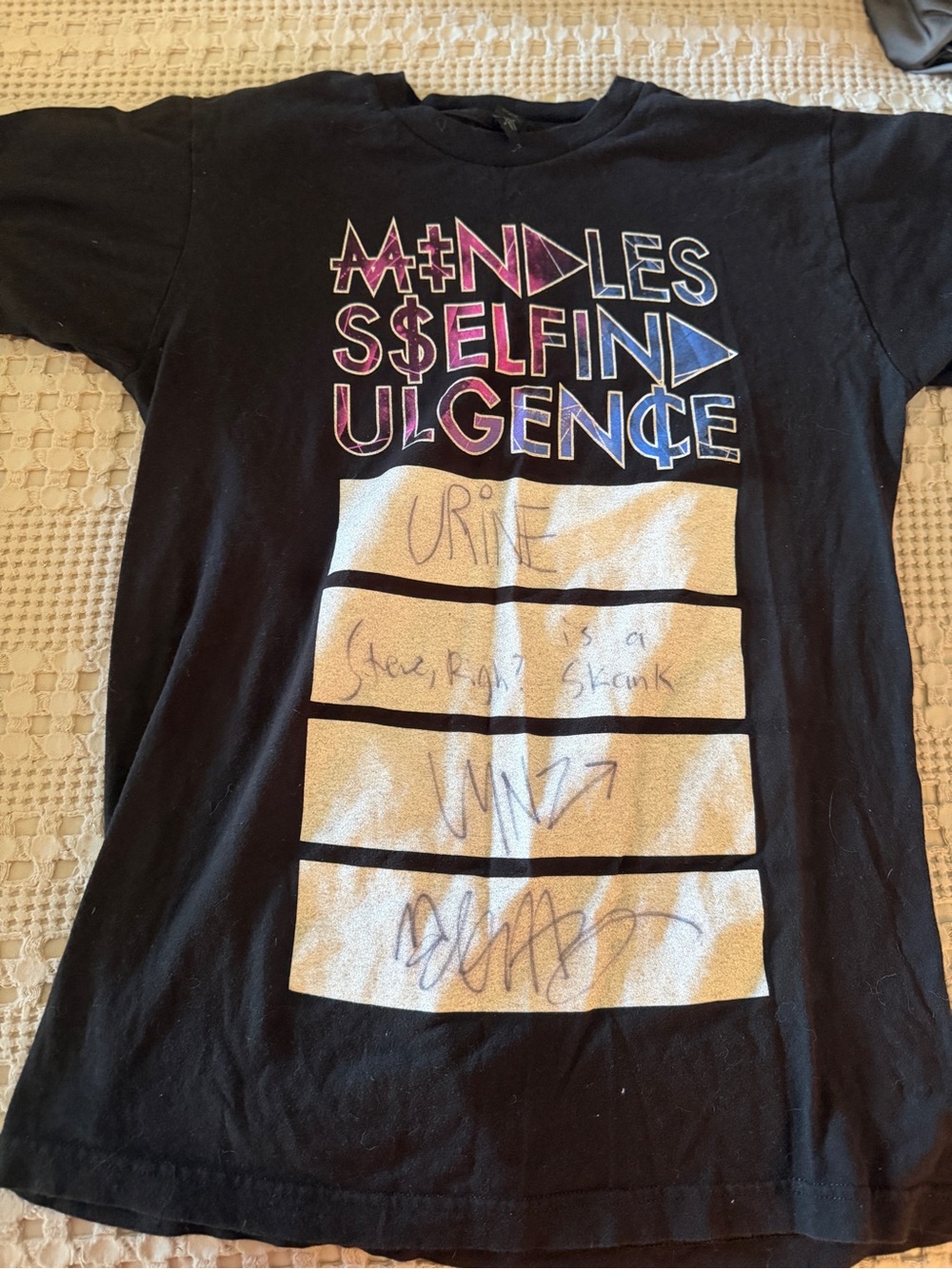 Mindless Self Indulgence MSI tour t shirts SIGNED!